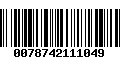 Código de Barras 0078742111049