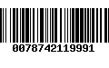 Código de Barras 0078742119991