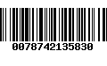 Código de Barras 0078742135830