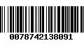 Código de Barras 0078742138091