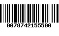 Código de Barras 0078742155500