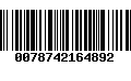 Código de Barras 0078742164892