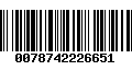 Código de Barras 0078742226651