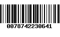Código de Barras 0078742230641