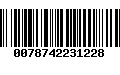 Código de Barras 0078742231228