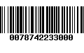 Código de Barras 0078742233000