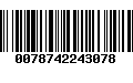 Código de Barras 0078742243078