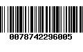 Código de Barras 0078742296005