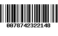 Código de Barras 0078742322148