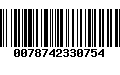 Código de Barras 0078742330754