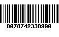 Código de Barras 0078742330990