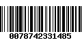 Código de Barras 0078742331485