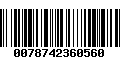 Código de Barras 0078742360560