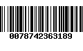 Código de Barras 0078742363189