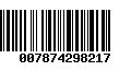 Código de Barras 007874298217