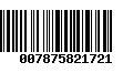 Código de Barras 007875821721