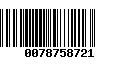 Código de Barras 0078758721