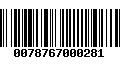 Código de Barras 0078767000281