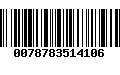 Código de Barras 0078783514106