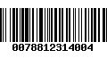 Código de Barras 0078812314004