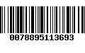 Código de Barras 0078895113693