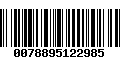 Código de Barras 0078895122985