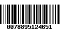 Código de Barras 0078895124651