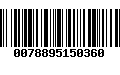 Código de Barras 0078895150360