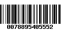 Código de Barras 0078895405552