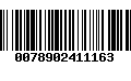 Código de Barras 0078902411163