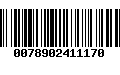 Código de Barras 0078902411170