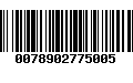 Código de Barras 0078902775005