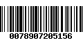 Código de Barras 0078907205156