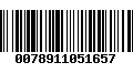 Código de Barras 0078911051657