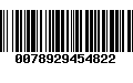 Código de Barras 0078929454822