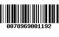 Código de Barras 0078969001192