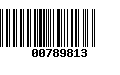 Código de Barras 00789813