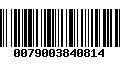 Código de Barras 0079003840814