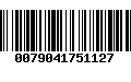 Código de Barras 0079041751127