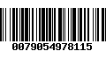 Código de Barras 0079054978115