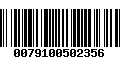 Código de Barras 0079100502356