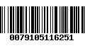 Código de Barras 0079105116251