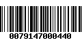 Código de Barras 0079147000440