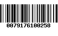 Código de Barras 0079176100258