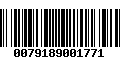 Código de Barras 0079189001771