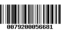 Código de Barras 0079200056681