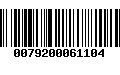 Código de Barras 0079200061104