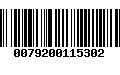 Código de Barras 0079200115302