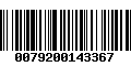 Código de Barras 0079200143367