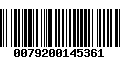 Código de Barras 0079200145361